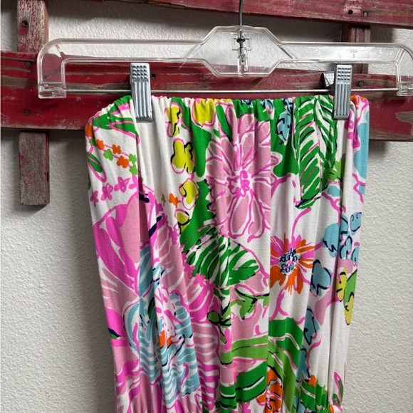 Lilly Pulitzer Pink and Green Floral‎ Jumpsuit - Picture 4 of 5